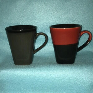 222 FIFTH stoneware coffee cups square bottoms